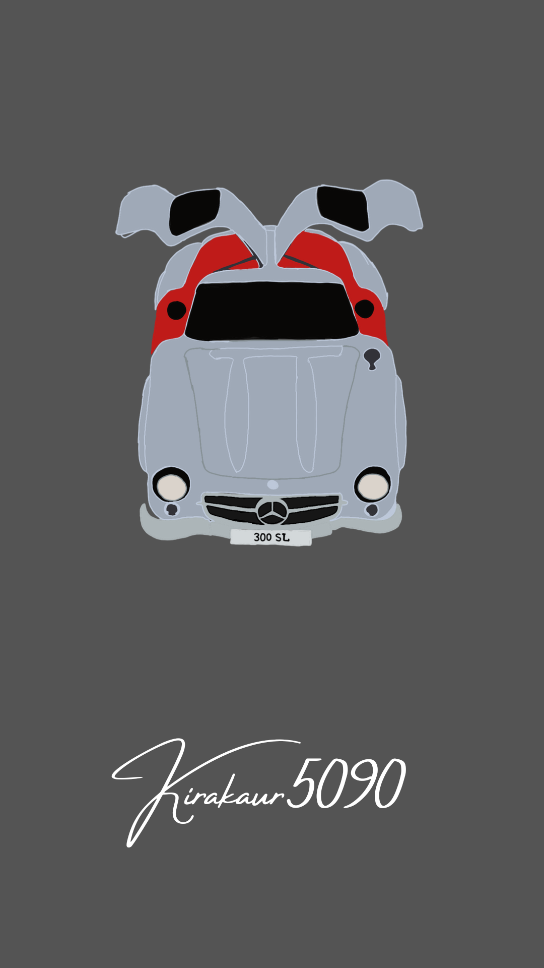 MERCEDES-BENZ  300SL (PHONE WALLPAPER)