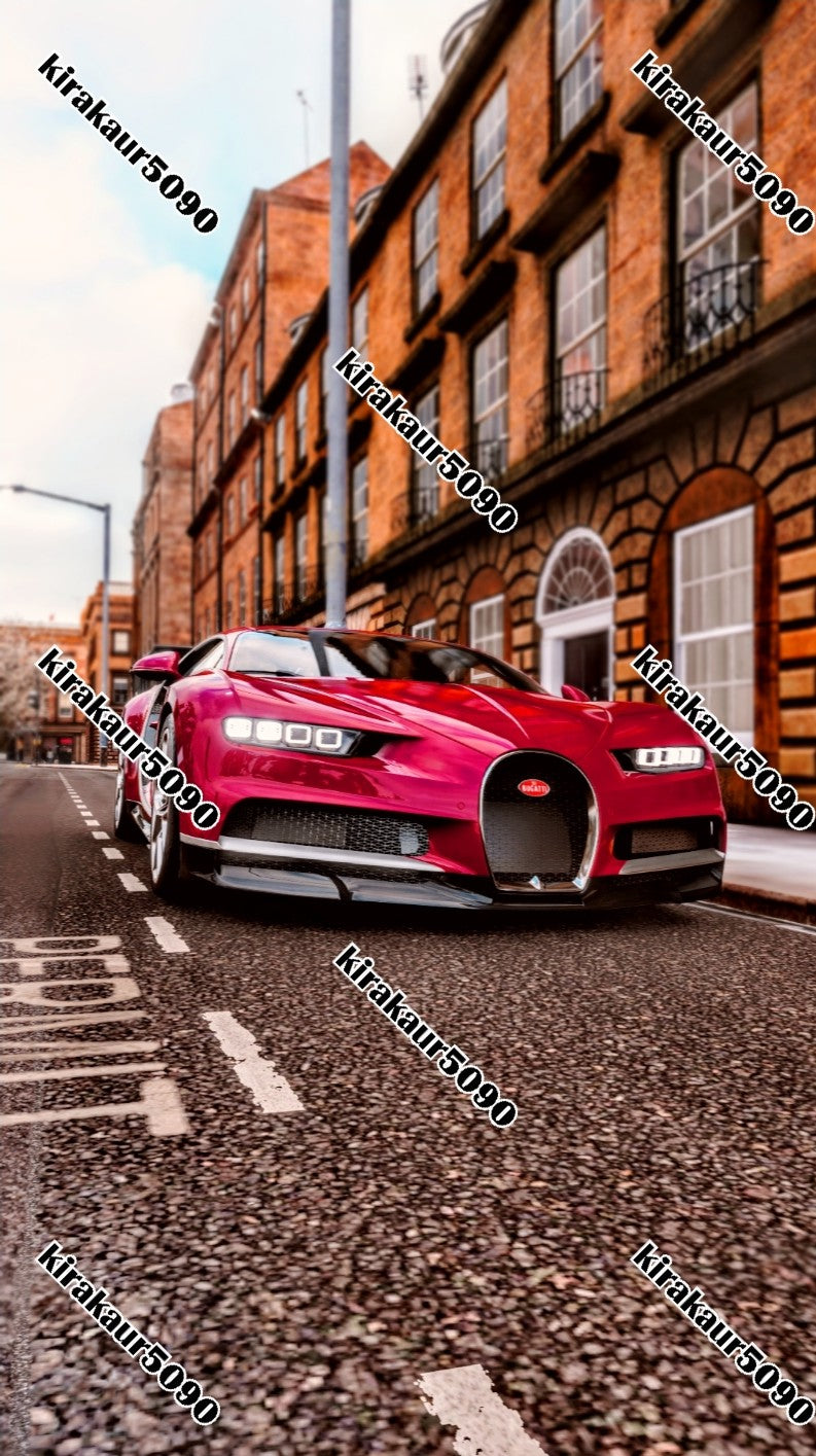 Digitale Bugatti Chiron-Fronttapete