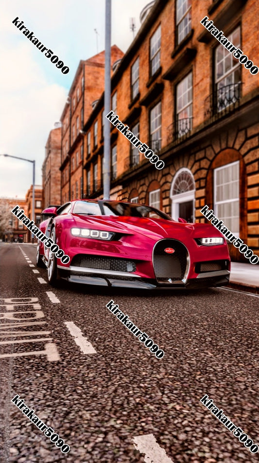 Digitale Bugatti Chiron-Fronttapete