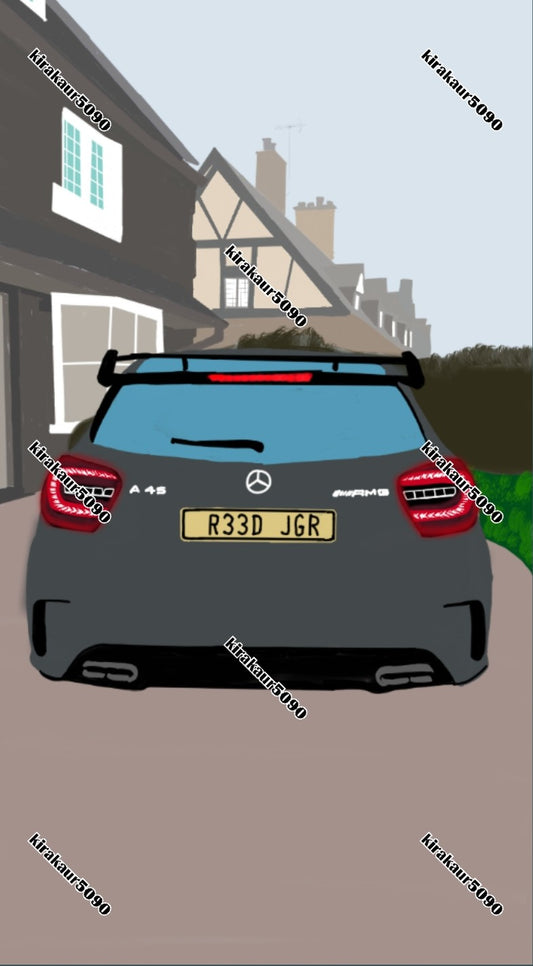 PERSONALISED - MERCEDES-BENZ AMG A45 "R33D JGR "